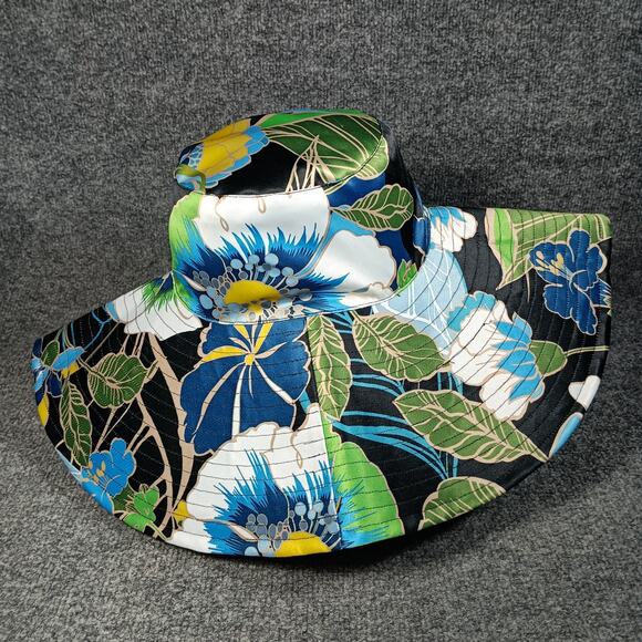 Johnny Was Reverseible Wide Brim Hat Women Zolita Celestial Floral - Picture 8 of 9